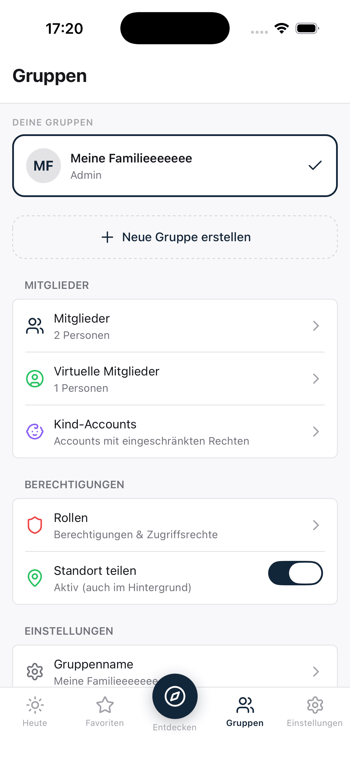 Gruppen & Familie
